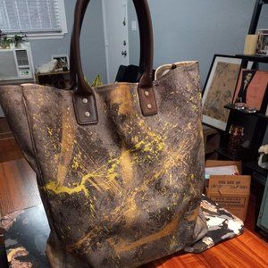 Hand-Painted Banana Republic Over-Sized Tote/Handb